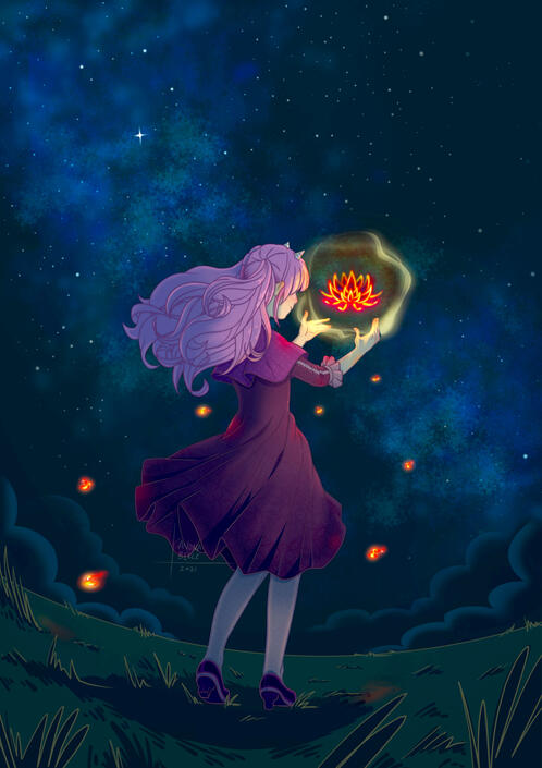 Cinders | illustration, full render Cinders | illustration, full render